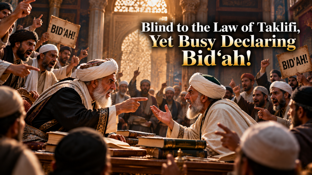 Blind to the Law of Taklifi, Yet Busy Declaring Bid‘ah!